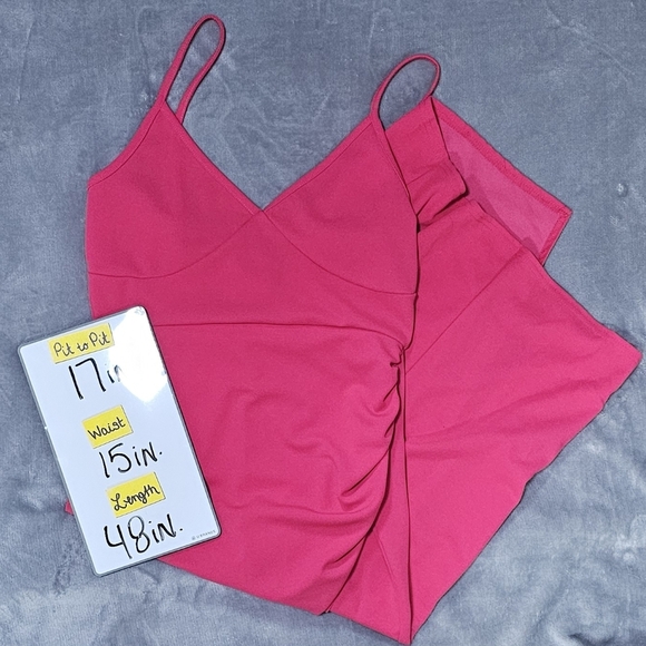 NASTY GAL | RUCHE SIDE SPLIT MIDI THIN STRAP BODYCON DRESS - NWOT! - Picture 16 of 16